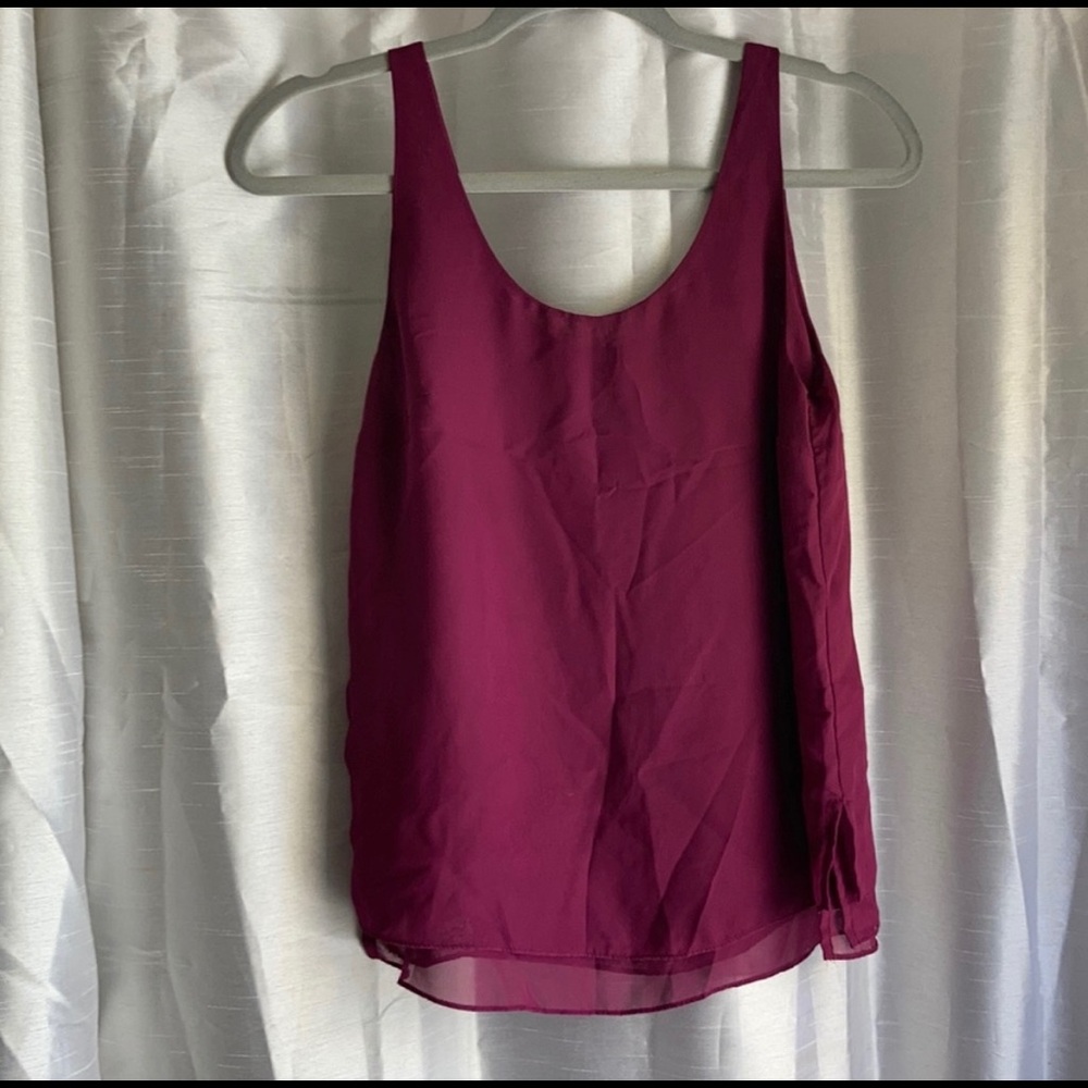 Magenta Tank Blouse 🌎